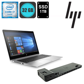 HP EliteBook 850 G5 i7 8650U 32GB 1TB SSD + Docking station